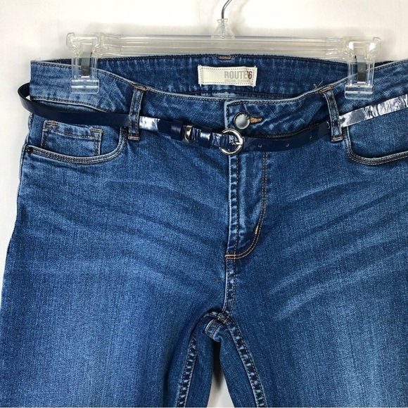 Route 66 flared bootcut indigo denim blue jeans NWOT size 26 - Picture 2 of 9